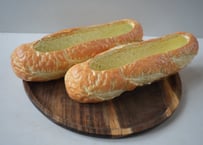 ロングフランスパンの鉢｜28cmワイドプランター｜多肉植物・セダムの多種寄せ植え｜バゲット・インテリア鉢｜アンティーク風・底穴あり　ML44BD　グテ　フランスパン　L-BD