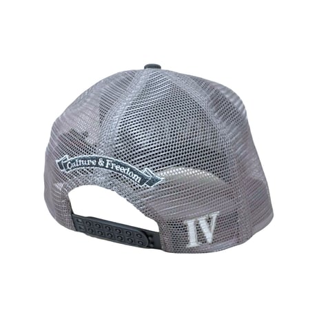 “IRVIN” IV4 Trucker Hat/Blue Tabby