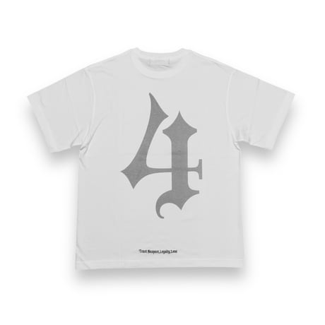 “IRVIN” Big 4 S/S Tee (White, Reflective)
