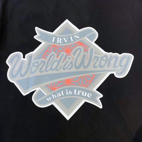 “IRVIN” World Is Wrong S/S Tee / Black