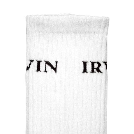 “IRVIN” OG Logo Socks/White