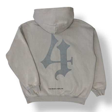 “IRVIN” Big 4 Vintage Dyed Full Zip Hoodie (Grey, Reflective)