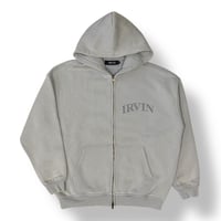 “IRVIN” Big 4 Vintage Dyed Full Zip Hoodie (Grey, Reflective)