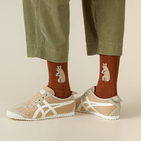 【WARMGREY TAIL】Huggy Bear - Brown Socks 靴下