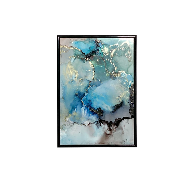 Twilight sky01／トワイライトスカイ01」 alcohol ink art in