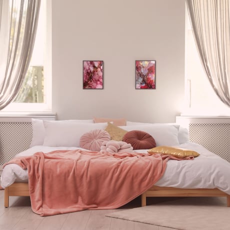 「Bordeaux 03／ボルドー 03」 alcohol ink art interior poster／アルコールインクアート インテリアポスター