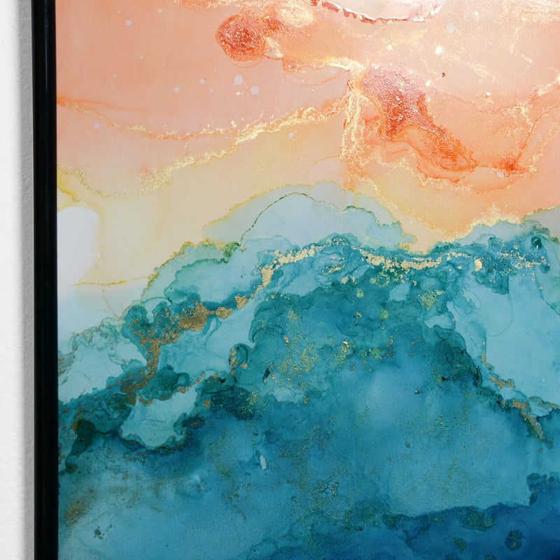 aladdin's lamp01／アラジンランプ01」 alcohol ink art in