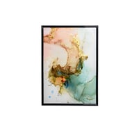 「amber01／アンバー01」 alcohol ink art interior poster／アルコールインクアート インテリアポスター