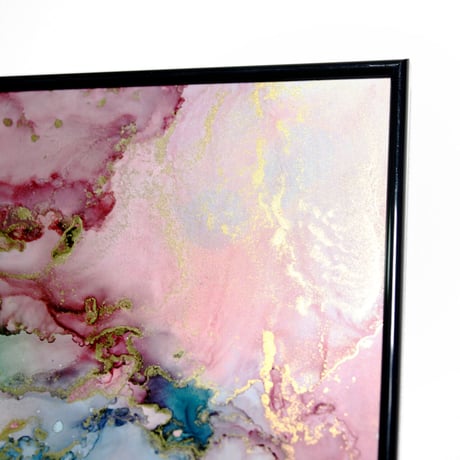 「CyanMagenta 03／シアンマゼンダ 03」 alcohol ink art interior poster／アルコールインクアート インテリアポスター