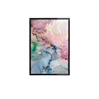 「CyanMagenta 03／シアンマゼンダ 03」 alcohol ink art interior poster／アルコールインクアート インテリアポスター