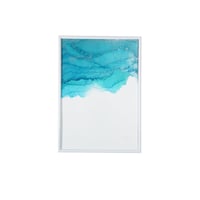 「See Blue 02／シーブルー 02」 alcohol ink art interior poster／アルコールインクアート インテリアポスター