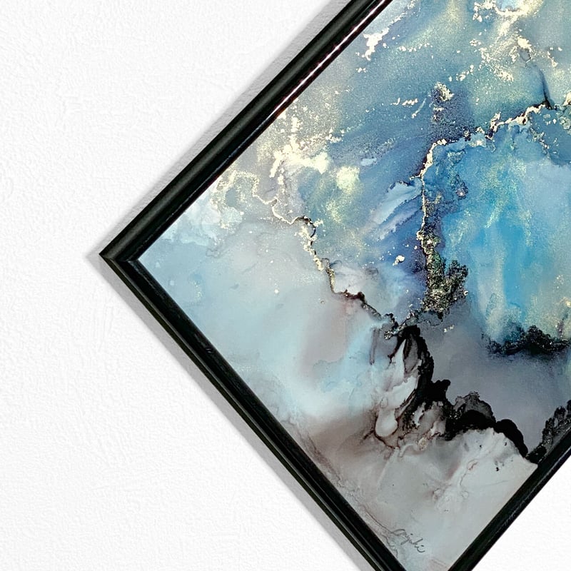 Twilight sky01／トワイライトスカイ01」 alcohol ink art in