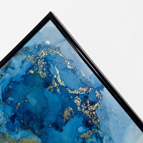 「Cote d'Azur01／コート・ダジュール01」 alcohol ink art interior poster／アルコールインクアート インテリアポスター