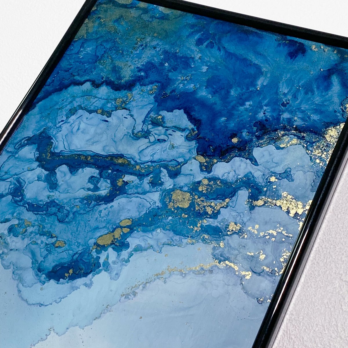 lapis lazuli01／ラピスラズリ01」 alcohol ink art inter