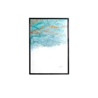 「See Blue 03／シーブルー03」 alcohol ink art interior poster／アルコールインクアート インテリアポスター