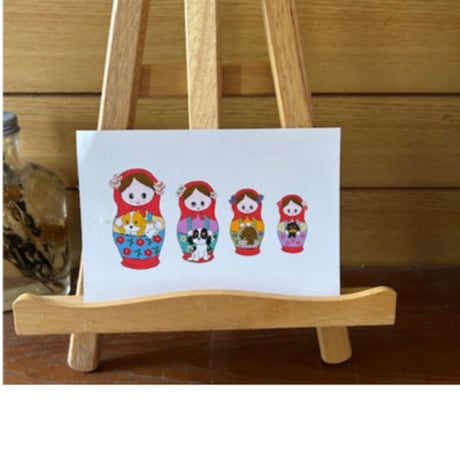 【ポストカード】　マトリョーシカ　２枚組