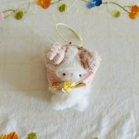 hey*flower /　ほっかむりちゃん　うさぎ・わんこ茶・わんこ白