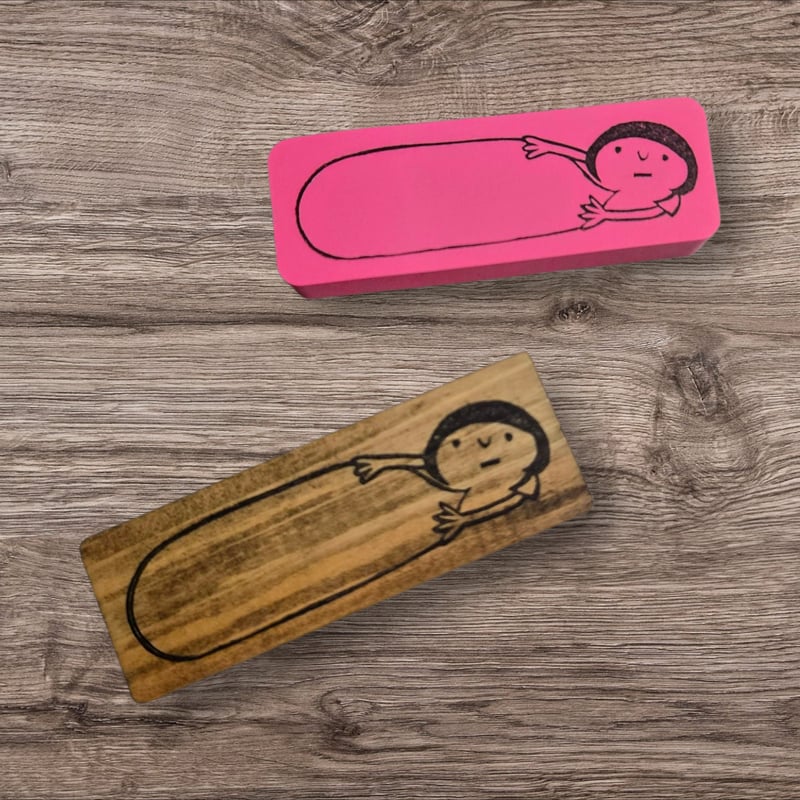 はんこや小熊堂 消しゴムはんこ付箋セット | くうそう ONE-DERFUL