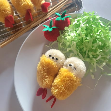 komenui / エビフライあざらし キーホルダー