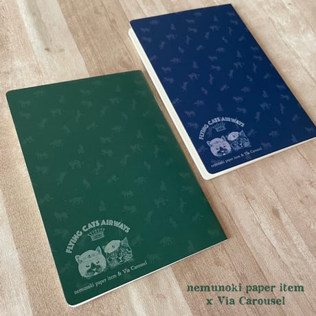 nemunoki paper item/「世界を旅する猫たち」パスポートノートセット