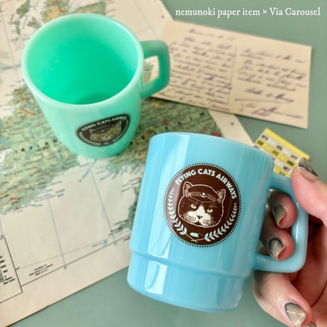nemunoki paper item/「世界を旅する猫たち」　エアラインプラマグセット