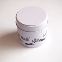 ツメサキの世界　小さなお茶缶　夜を駈ける猫