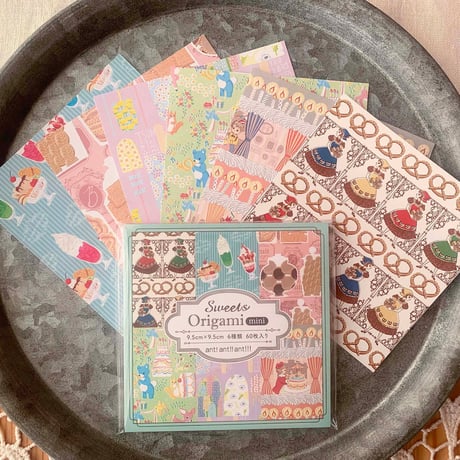 ant's Handmade Market /  おりがみmini 60枚入 ①sweets ②ねこ