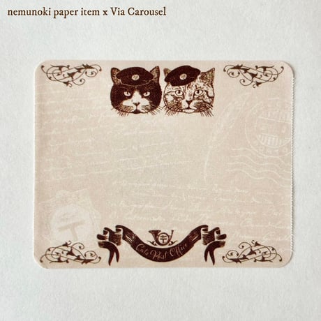 nemunoki paper item/「猫たちの郵便局」　ロール付箋