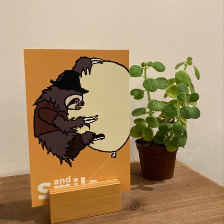 武内祐人/ポストカード・つきのわぐま・ナマケモノ・ねこ・動物たち・ジャックラッセルテリア・ハリネズミ