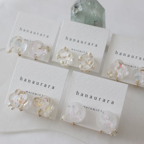 marumi03　hanaurara イヤリング a/b/c/d/e