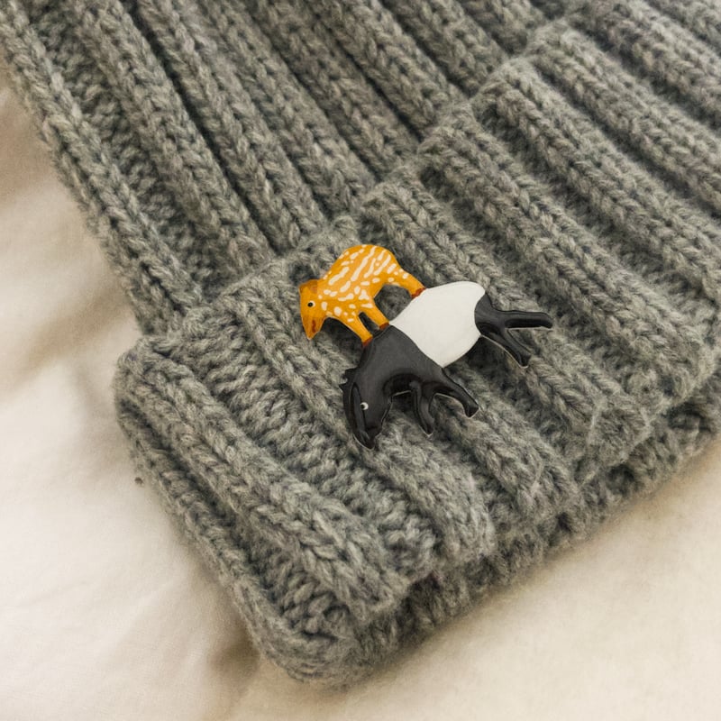 osuzu./マレーバク親子のブローチ | くうそう ONE-DERFUL