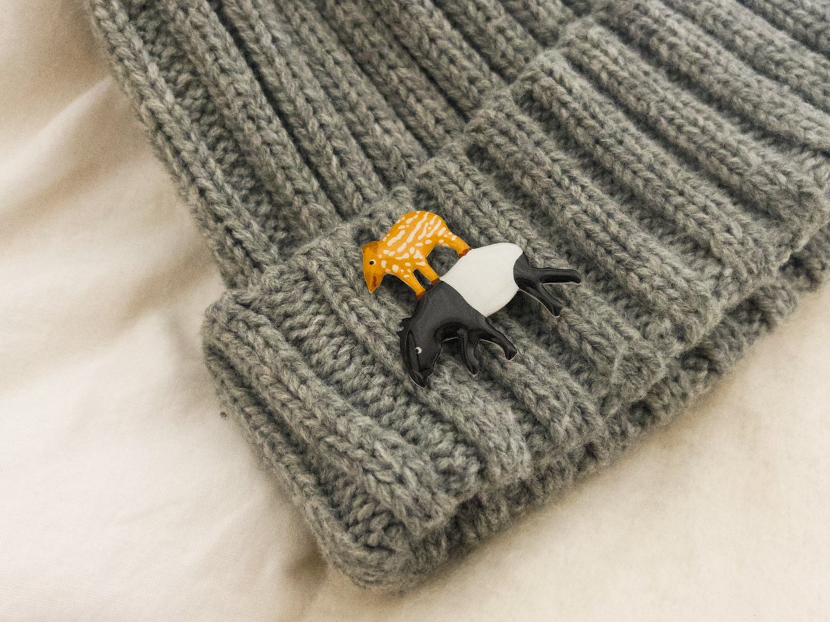 osuzu./マレーバク親子のブローチ | くうそう ONE-DERFUL