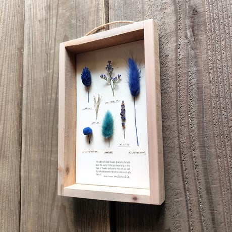 milwaukie dried flower /古材風パネル　22×14