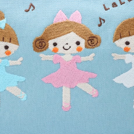 チョコット　刺繍ポーチ　バレリーナ