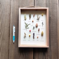 milwaukie dried flower /  古材風パネル　29×22