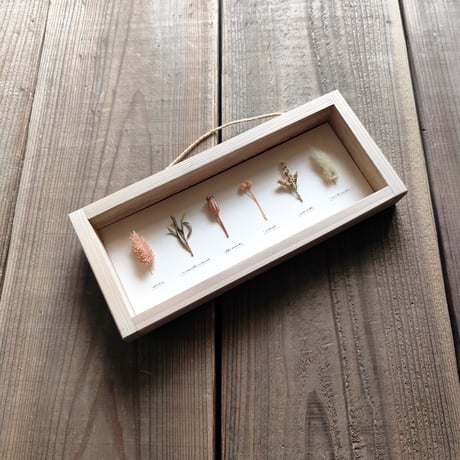 milwaukie dried flower /古材風パネル　11×26