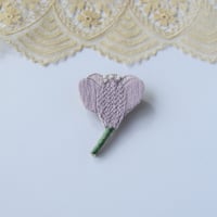 un peu/クロッカスのブローチ（light purple）
