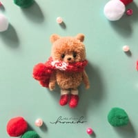 komenui / マフラーくま　キーホルダー