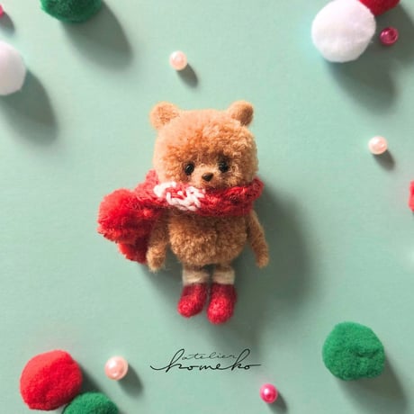 komenui / マフラーくま　キーホルダー