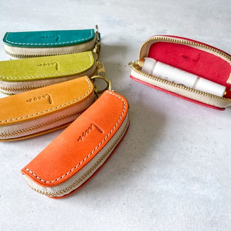 lecoa★leather(レコアレザー)/ リップ&コインケース