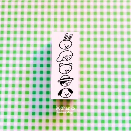 963hanko /ラバースタンプ　風船どこいった？