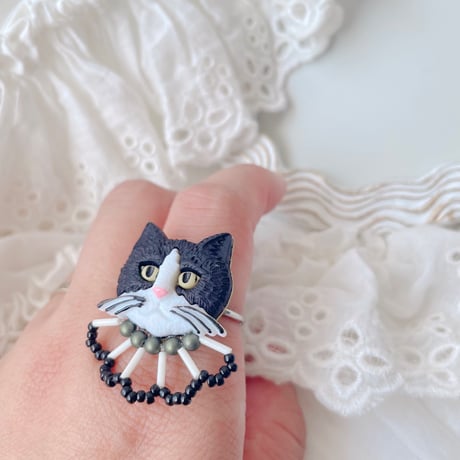 poetto / neko ring(black)