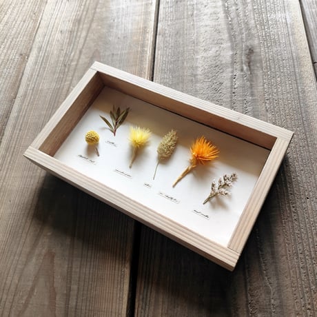 milwaukie dried flower /古材風パネル　14×24
