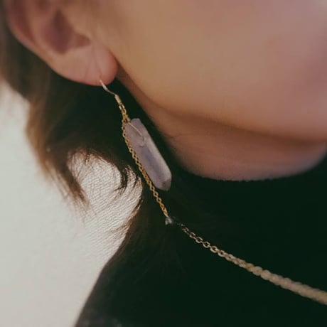 Laule'a（ラウレラ）　水晶　ピアス・イヤリング
