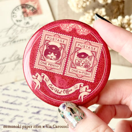 nemunoki paper item/「猫たちの郵便局」ポスト缶入り雑貨セット