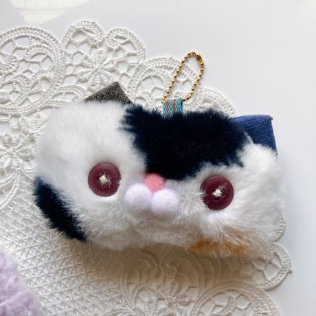 choco a choco／ふわもこチャーム  白黒ねこ・紫ねこ・茶ねこ