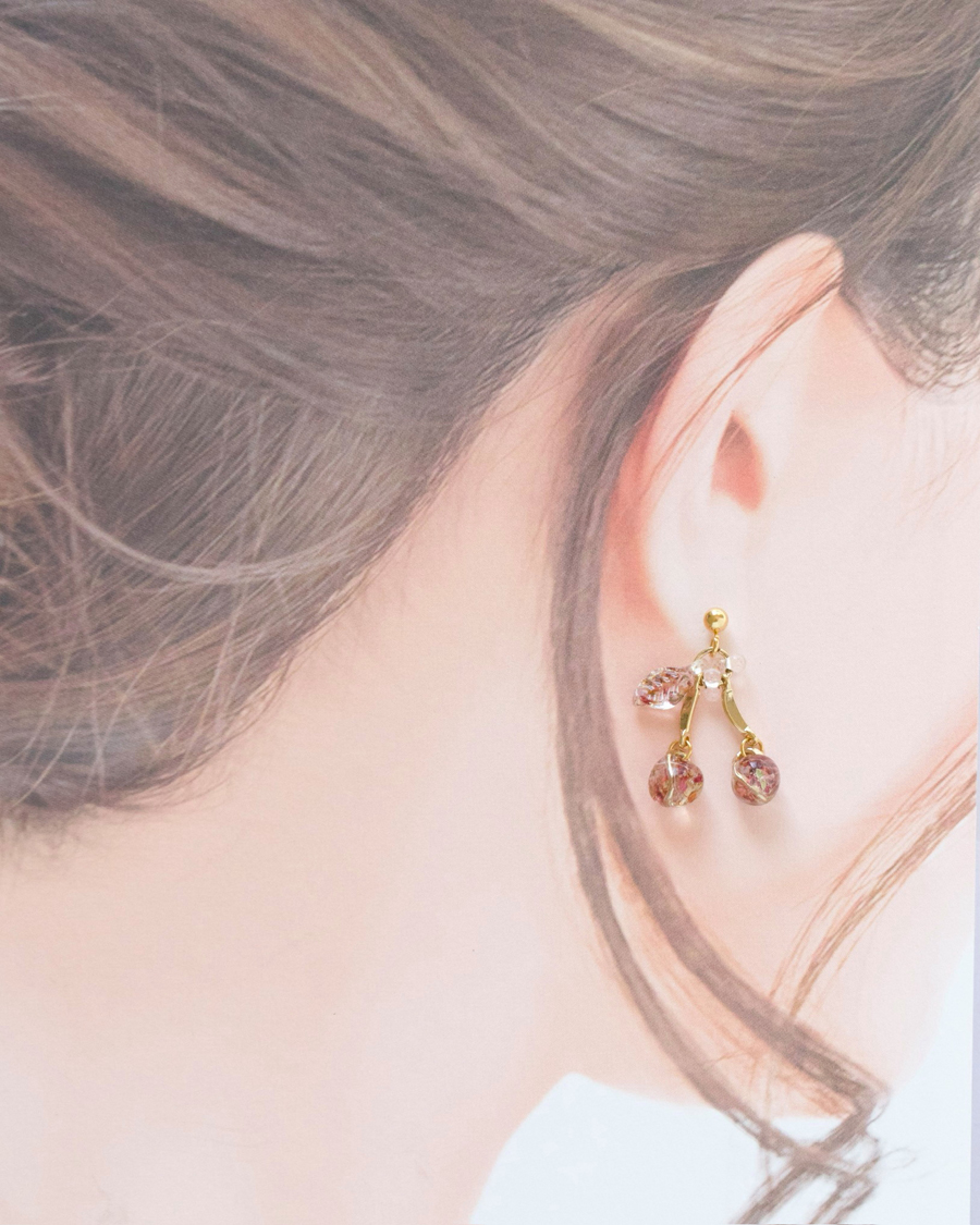 kaiolohia307(カイオロヒア)/ 花雫のさくらんぼ/ピアス | くうそう ONE