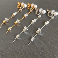 Ery Jewelry(エリージュエリー) / クリスタルロング ピアス/イヤリング