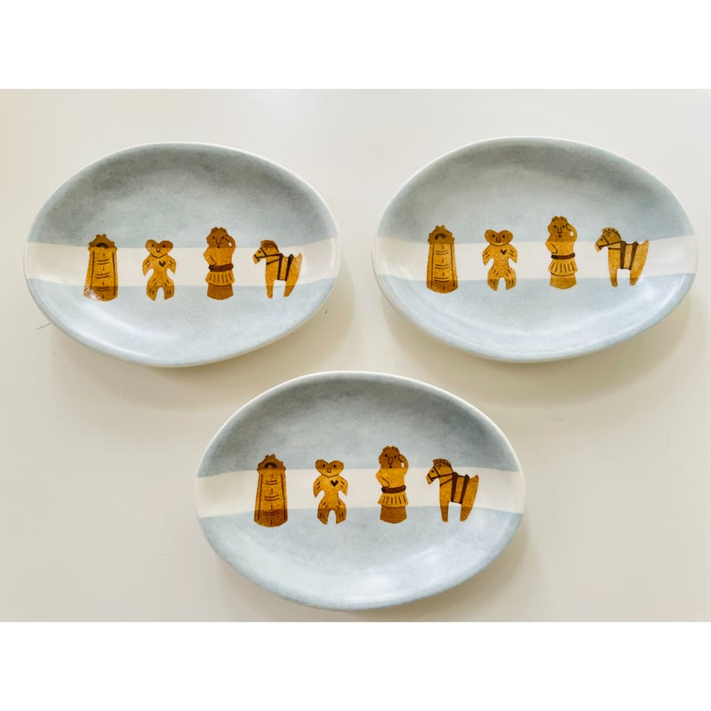 香田昌恵 はにわ楕円のお皿 | くうそう ONE-DERFUL