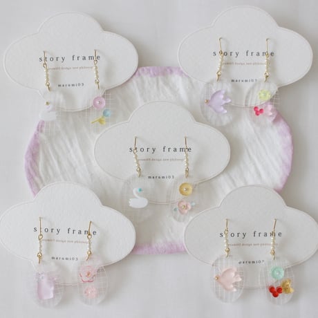 marumi03  story frame・ピアス a/b/c/d/e